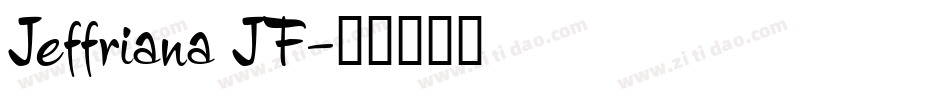 Jeffriana JF字体转换